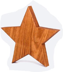 Holzdeko-Stern